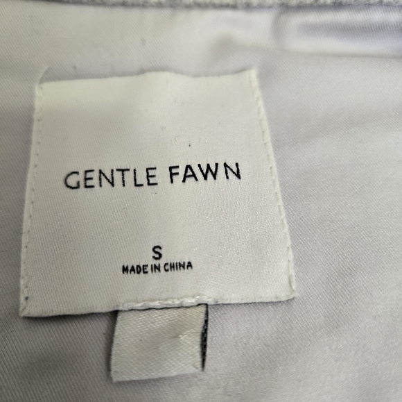 GENTLE FAWN Heather Grey "Kyleen" Wool Blend Sweater Jacket. Size Small - Picture 10 of 15